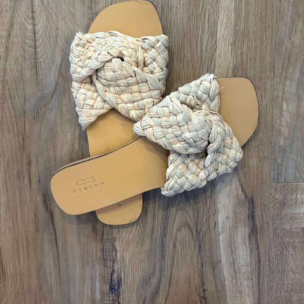 ASOS Beige Woven Sandals